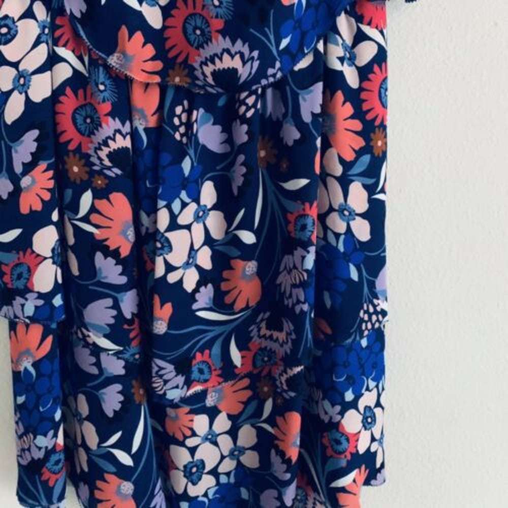 Parker Lorenzo Floral  Halter Cold Shoulder Dress - Picture 4 of 6